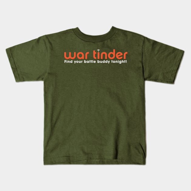 War tinder Kids T-Shirt by Bo Time Gaming